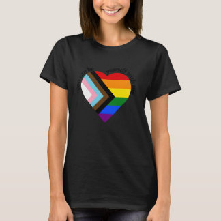 Je kunt jezelf zijn met mij LGBTQ Rainbow Flag Pro T-shirt