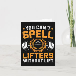 Je kunt lifters niet spellen zonder Lift Pun Sport Kaart