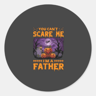 Je kunt me bang maken Vader Halloween Pompoenen Be Ronde Sticker