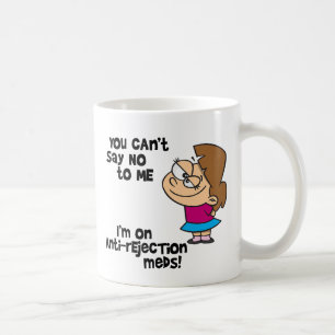 Je kunt me geen nee zeggen - met cartoon meisje koffiemok