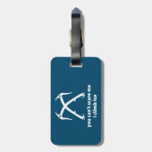 Je kunt me niet bang maken als ik ijs beklimt bagagelabel (Achterkant verticaal)