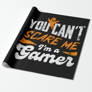 Je kunt me niet bang maken, ik ben een gamer cool cadeaupapier