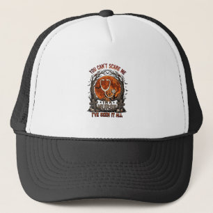 Je kunt me niet bang maken verpleegster Halloween Trucker Pet