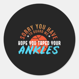 Je kunt me niet beschermen Bll Quote Play Sketll S Ronde Sticker