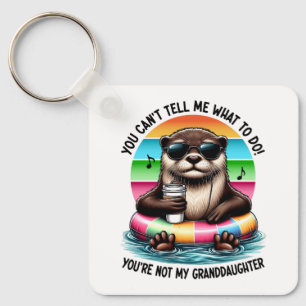 Je kunt me niet vertellen wat ik moet doen, grappi sleutelhanger