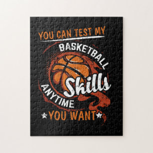 Je kunt mijn Basketball-vaardigheden altijd testen Legpuzzel
