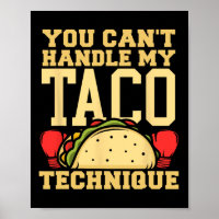 Je kunt mijn taco-techniek kickboksen mart niet aa