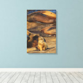 Je kunt naar me kijken. canvas afdruk (Insitu (Houten vloer))