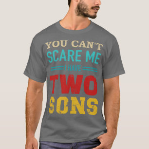 Je kunt niet dat ik 2 zoons retro heb t-shirt