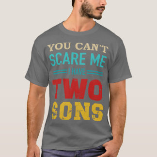 Je kunt niet dat ik 2 zoons retro heb t-shirt
