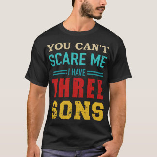 Je kunt niet dat ik 3 zoons retro heb t-shirt