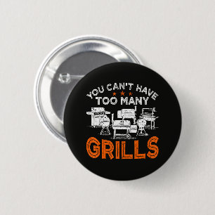 Je kunt niet genoeg Grills hebben Ronde Button 5,7 Cm