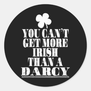 Je kunt niet Ierser zijn dan een Darcy St. Patrick Ronde Sticker