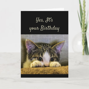 Je kunt niet verbergen Het is je verjaardag Schatt Kaart