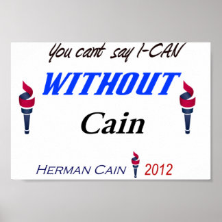 Je kunt niet zeggen dat ik met Cain 1 van een soor Poster