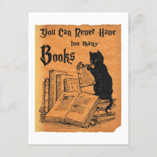 Je kunt nooit te veel boeken hebben die wit zijn briefkaart
