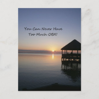 Je kunt nooit te veel buitenbanken hebben briefkaart