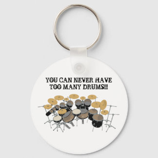 Je kunt nooit te veel drums hebben! sleutelhanger