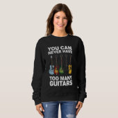 Je kunt nooit te veel gitaren hebben - grappige gi trui (Voorkant volledig)