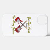 Je kunt nooit te veel gitaren hebben - kleurrijk Case-Mate iPhone case (Achterkant (horizontaal))