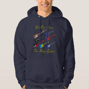 Je kunt nooit te veel gitaren hebben - kleurrijk hoodie