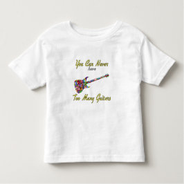 Je kunt nooit te veel gitaren hebben - kleurrijk kinder shirts