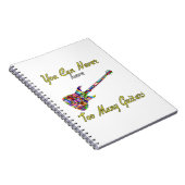 Je kunt nooit te veel gitaren hebben - kleurrijk notitieboek (Rechterzijde)