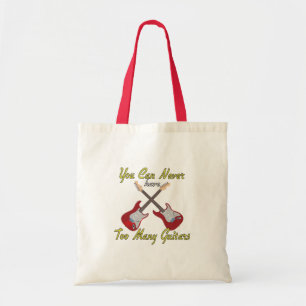 Je kunt nooit te veel gitaren hebben - kleurrijk tote bag