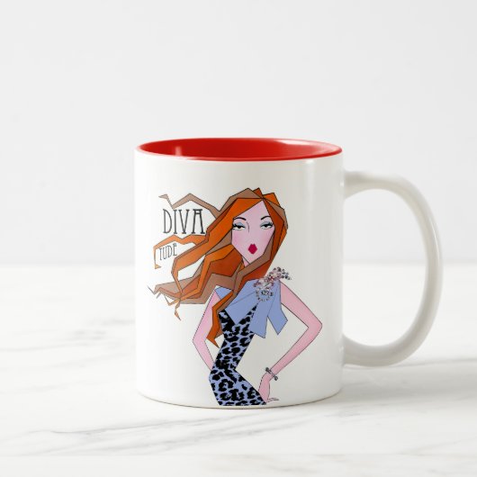 "Je kunt nu weg - ik ben hier!" Two-Tone Coff Tweekleurige Koffiemok (Rechts)