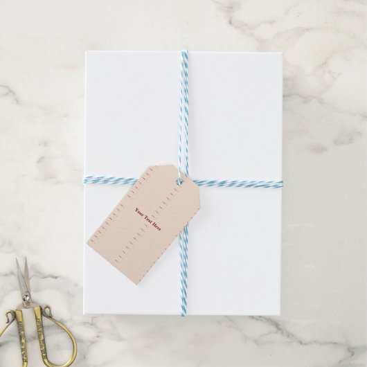 Je kunt op me rekenen Minimaal patroon & citaatont Cadeaulabel (Met Touw)