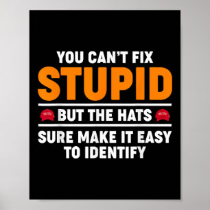 Je Kunt Stomheid Niet Verhelpen Maar De Hats Maken Poster