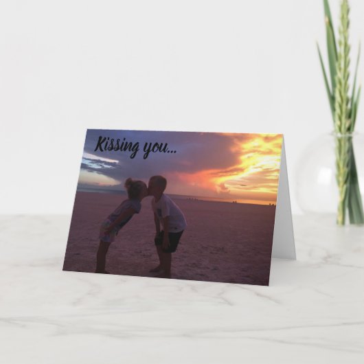 **JE KUSSEN IS MIJN FAVORIETE BEZIGHEID** KAART (Voorkant)