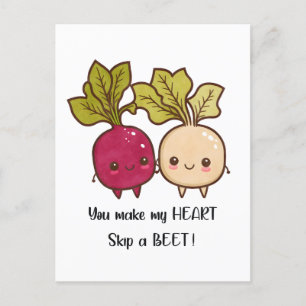 Je laat mijn hart een biet overslaan Valentijnsdag Briefkaart