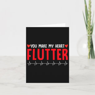 Je laat mijn hart fladderen Valentijnsdag verpleeg Kaart