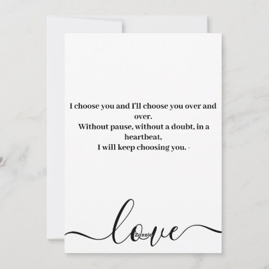 Je laat mijn hart glimlachen feestdagenkaart (Achterkant)