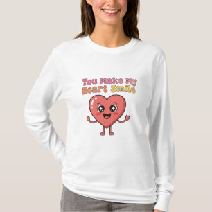 Je laat mijn hart glimlachen - Schattigee Cartoon T-shirt
