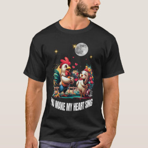 Je laat mijn hart Mannen zwart zingen T-shirt
