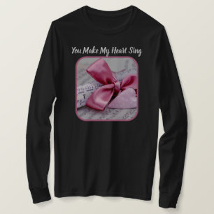 Je laat mijn hart zingen dames lange mouwen T-shir T-shirt