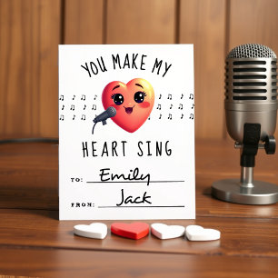 Je laat mijn hart zingen voor Valentijnsdag Feestdagenkaart