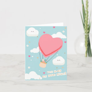 Je laat mijn hart zweven - Valentijn Bedankkaart