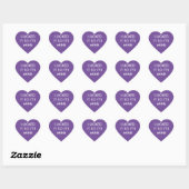 JE L'AI AIMÉ DONC C'EST MOI Autocollant violet (Feuille)