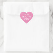JE L'AI AIMÉ DONC C'EST MON autocollant rose (Sac)