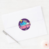 Je L'Ai Fait Sticker Violet Classic Rond (Enveloppe)