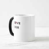 Je l'aime et je l'aime Mug Coeur rouge (Devant gauche)