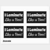 Je Laminais Comme Un Stickers Noir Boss (Feuille)