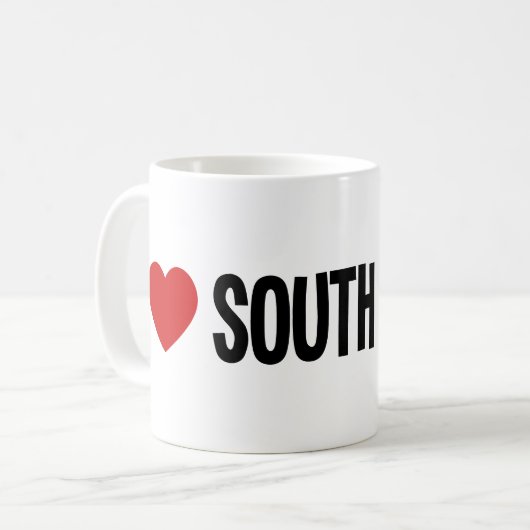 Je ❤️ le Dakota du Sud Mug Classique 11oz J'aime (Devant gauche)