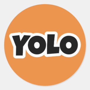 Je leeft maar één keer ronde sticker
