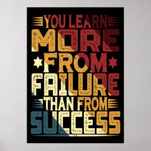 Je Leert Meer van Falen dan van Succes Poster