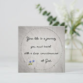 Je leven is een reis kaart (Staand voorkant)