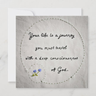 Je leven is een reis kaart